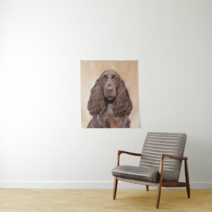 Tapete De Parede Pintura de Field Spaniel - Arte Original de Cachor
