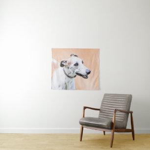 Tapete De Parede Pintura de Greyhound - Arte de Cachorro Original
