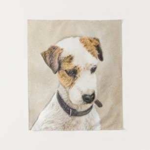 Tapete De Parede Pintura de Parson Jack Russell Terrier - Arte Cani