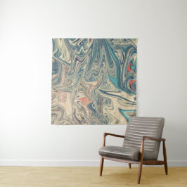 Tapete De Parede Pintura De Terras E Rios | Melhor abstrato colorid