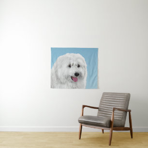 Tapete De Parede Pintura Polonesa De Ovinos - Arte Canina