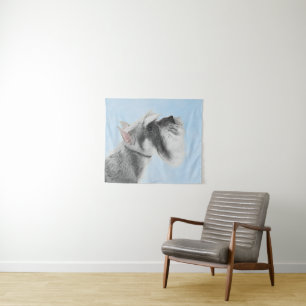 Tapete De Parede Pintura Schnauzer (Giant, Standard) - Arte Canina