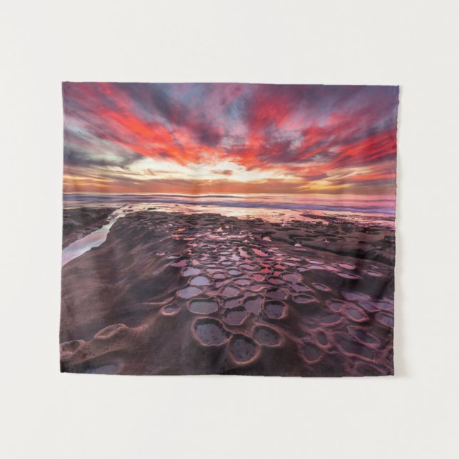 Tapete De Parede Piscinas de maré em La Jolla, CA (Frente (Horizontal))
