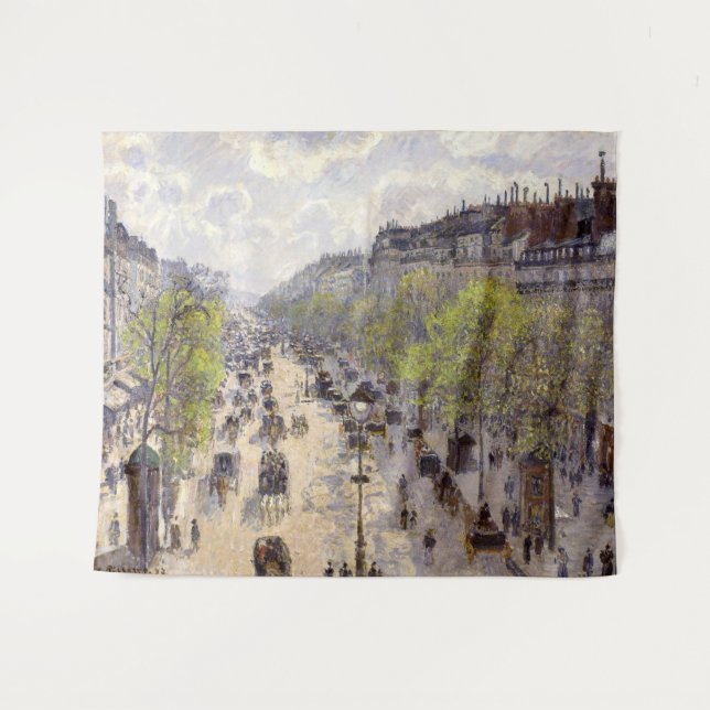 Tapete De Parede Pissarro - Boulevard Montmartre, Primavera (Frente (Horizontal))