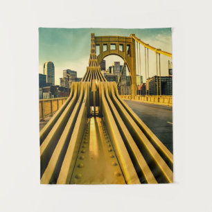 Tapete De Parede Pittsburgh Steel City Bridge Impressão