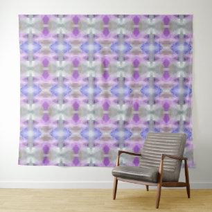 Tapete De Parede pixel azul violeta violeta violeta, geométrico pol