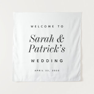 Tapete De Parede Placa de Boas-Vindas de Casamento Minimalista Mode