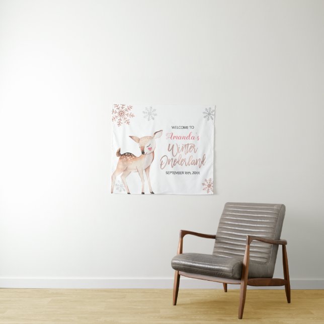 Tapete De Parede Placa de Boas-Vindas ONEderland Flocos de Neve Inv (In Situ (Horizontal))