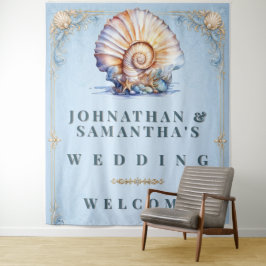 Tapete De Parede Placa de boas-vindas para casamento de luxo na pra