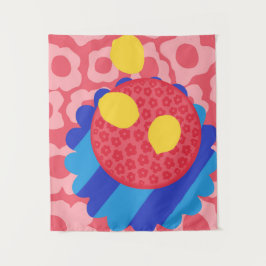 Tapete De Parede Placa de Flor de Limão