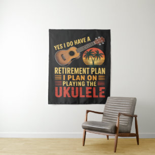 Tapete De Parede Plano de Aposentadoria Ukulele Engraçado