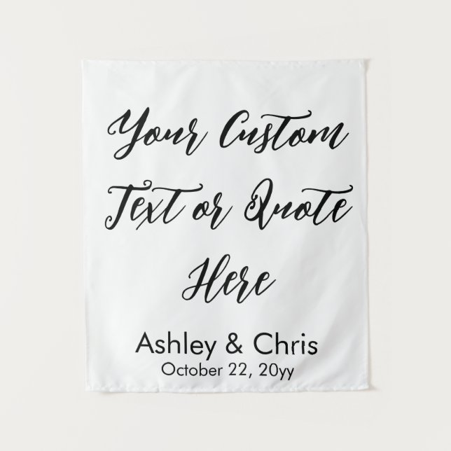 Tapete De Parede Plano de Casamento de Citação Personalizada Rustic (Frente)