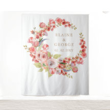Plano De Casamento Floral Rustic Coral Blush