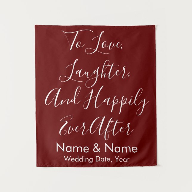 Tapete De Parede Plano de Casamento Personalizado, Decoração da Cer (Frente)