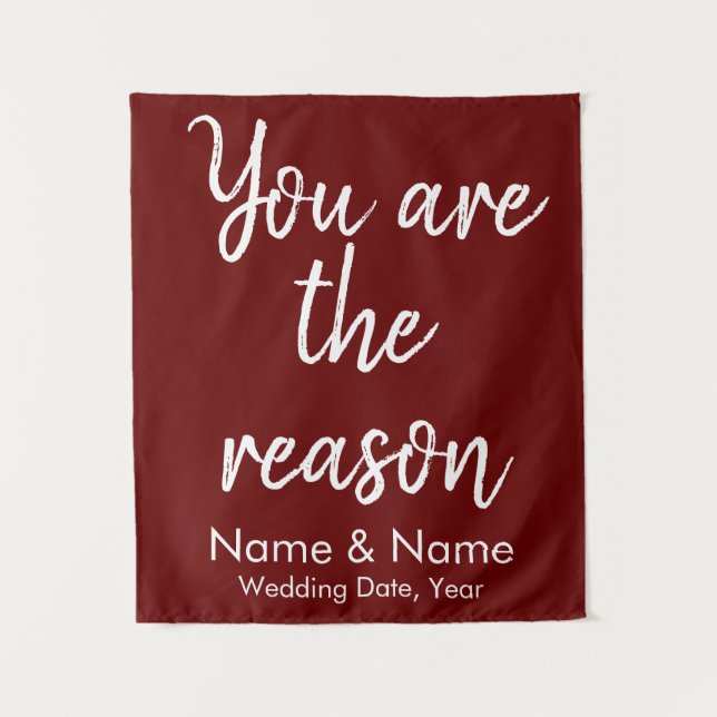 Tapete De Parede Plano de Casamento Personalizado para Recepção em  (Frente)