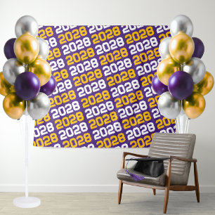 Tapete De Parede Plano de formação roxo e Dourado