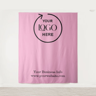 Tapete De Parede Plano de fundo cor-de-rosa - Logotipo comercial pe