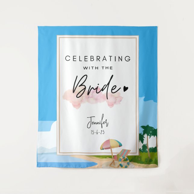 Tapete De Parede Plano de fundo da Bachelorette Beach para Festa He (Frente)