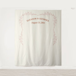 Tapete De Parede Plano de Fundo da Booth de Foto do Casamento da Fl