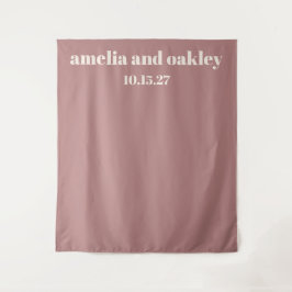 Tapete De Parede Plano de fundo de casamento personalizado com Rosa