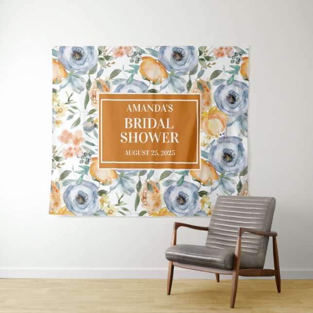 Tapete De Parede Plano de Fundo de Foto de Casamento de Aquarela El (In Situ (Horizontal))