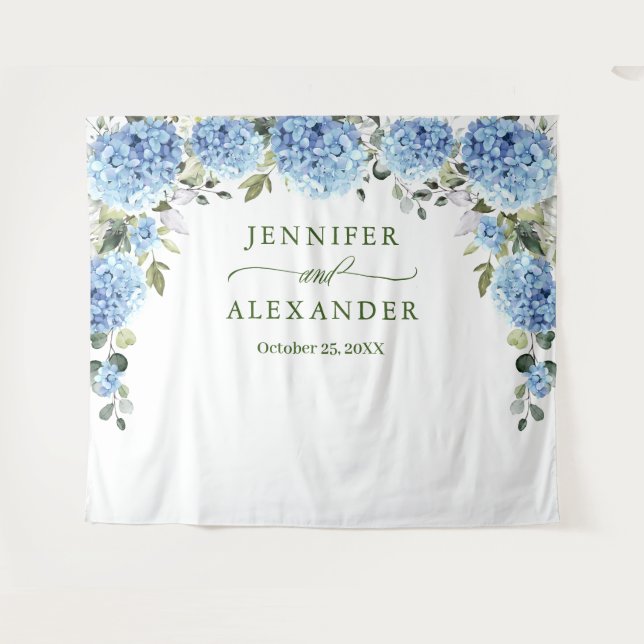 Tapete De Parede Plano de Fundo de Foto de Casamento de Hydrangea A (Frente (Horizontal))