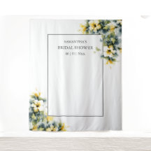 Plano de fundo de fotos do Chá de panela Floral Am