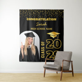 Tapete De Parede Plano de fundo de graduação personalizado preto e