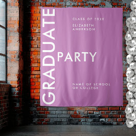 Tapete De Parede Plano de Fundo de Graduação Personalizado Roxo Mod