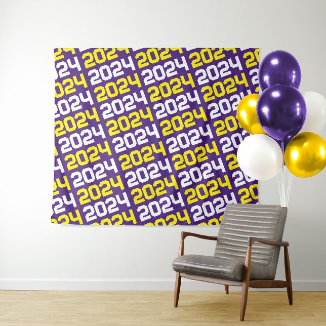 Tapete De Parede Plano de fundo de graduação roxo e amarelo (Criador carregado)