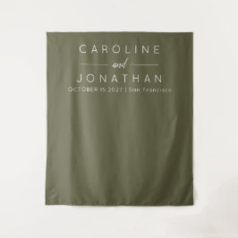 Tapete De Parede Plano de fundo de Moss de Casamento Personalizado 