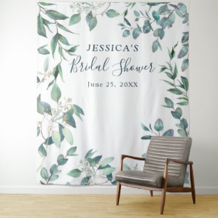 Tapete De Parede Plano de fundo do Booth de Fotos Chic do Chá de pa