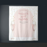 Tapete De Parede Plano de fundo do chá de panela de champanhe de ch<br><div class="desc">Almoço de arco moderno Elegante rosa e pano de fundo de Chá de panela borbulhante. Este pano de fundo da cabine de na moda chic é uma escolha perfeita para o almoço e o brunch modernos,  simples e elegantes do chá de panela para todas as estações.</div>