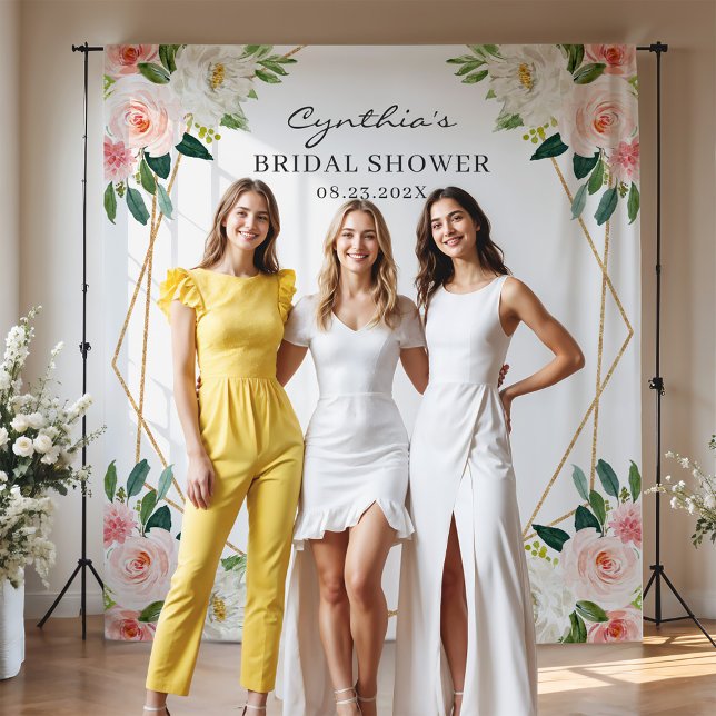 Tapete De Parede Plano de Fundo do Chá de panela Geométrico Floral  (Criador carregado)