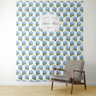 Tapete De Parede Plano de Fundo do Partido Padrão da Hydrangea Azul