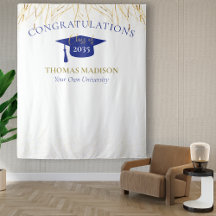 Plano de Fundo Faux Streamers de Graduação Moderna