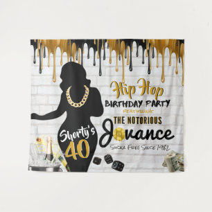Tapete De Parede Plano de fundo Hop Birthday de 40 90's do Shorty