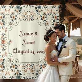 Tapete De Parede Planta De Casamento Floral De Borboleta Leve