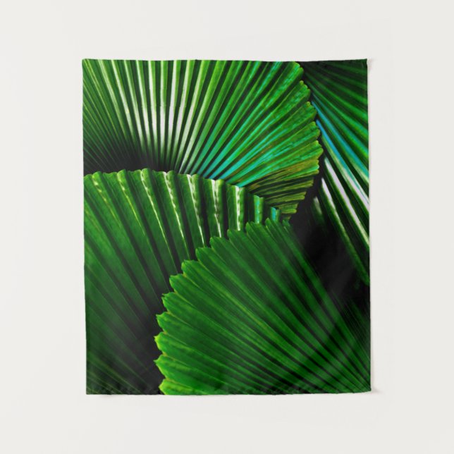 Tapete De Parede Planta de folhas verdes (Frente)