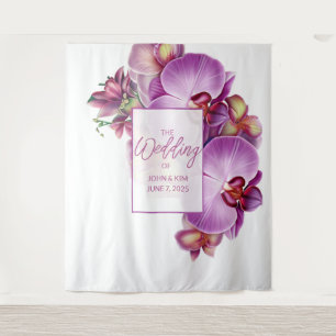 Tapete De Parede Planta Orquídea Floral Fundo de Casamento