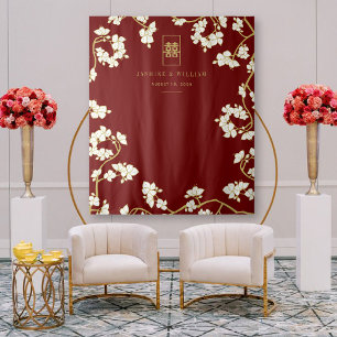 Tapete De Parede Plum Blossoms Duplo Xi Plano De Casamento Chinês
