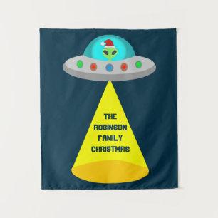 Tapete De Parede Pneus voadores de Alienígena Ho Ho de Natal Person