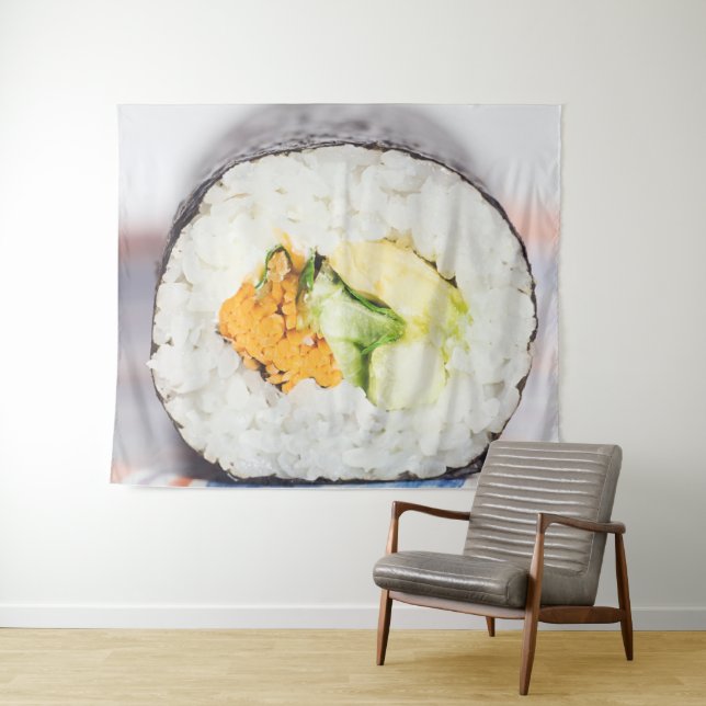 Tapete De Parede Pó de sushi Peixe e arroz (In Situ (Horizontal))