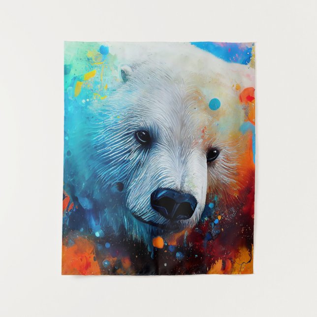 Tapete De Parede Polar Bear Animal Discovery Natureza (Frente)