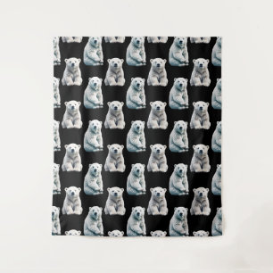 Tapete De Parede Polar Bear Animal Pattern Design