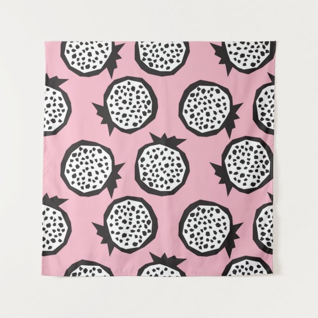 Tapete De Parede Pomegranate seamless pattern in modern abstract st (Frente)