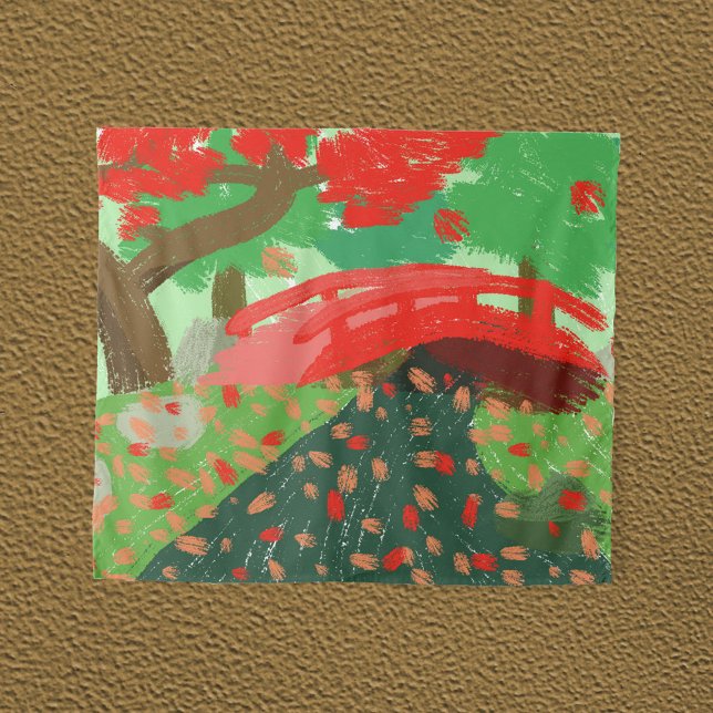 Tapete De Parede Ponte Japonesa em Maple (Criador carregado)