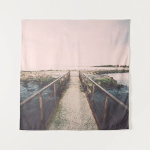 Tapete De Parede Ponte velha com trilhos metálicos enferrujados per