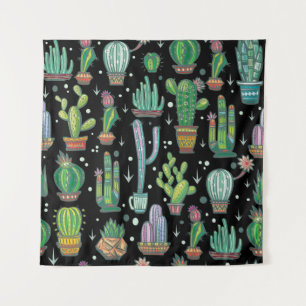 Tapete De Parede Pontos Coloridos Desenhados À Mão: Abstrato Vintag