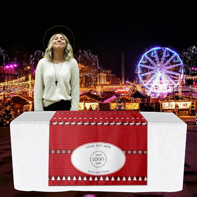 Tapete De Parede Pop para cima Cartaz de Mesa Banner de Natal (Pop Up Shop Table Banner Christmas Market Stall Tapestry)